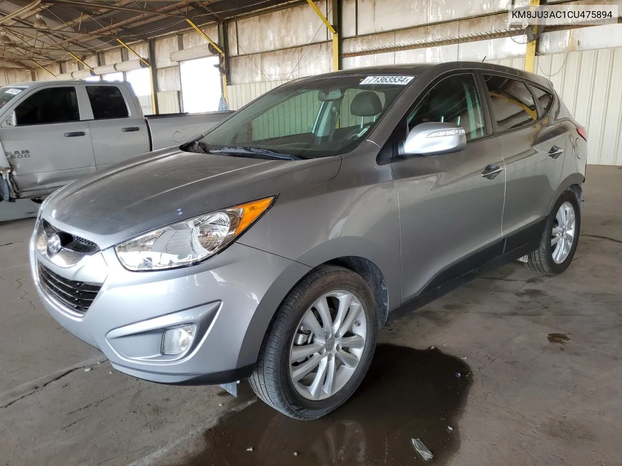 2012 Hyundai Tucson Gls VIN: KM8JU3AC1CU475894 Lot: 71363534