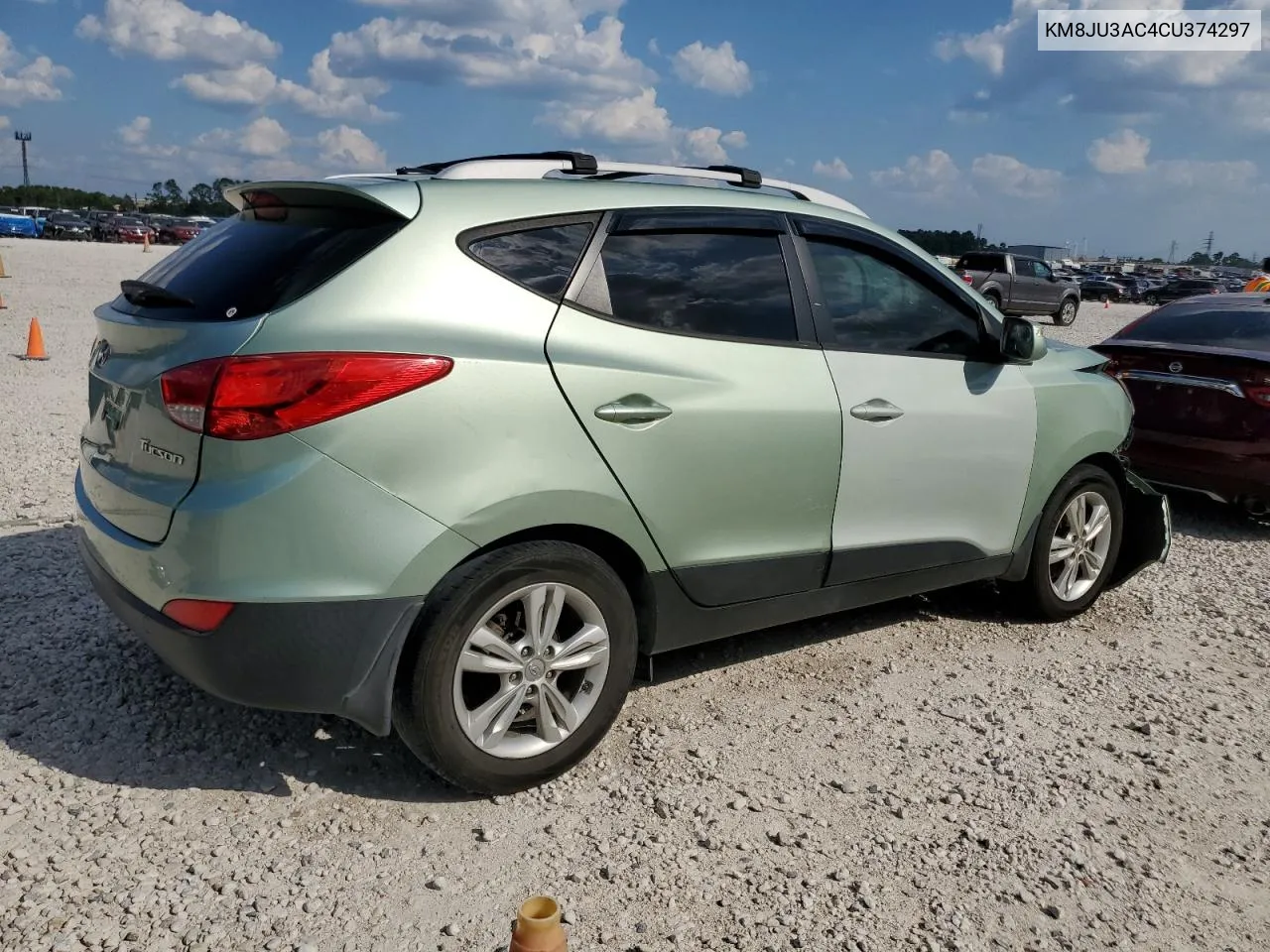 2012 Hyundai Tucson Gls VIN: KM8JU3AC4CU374297 Lot: 71669504