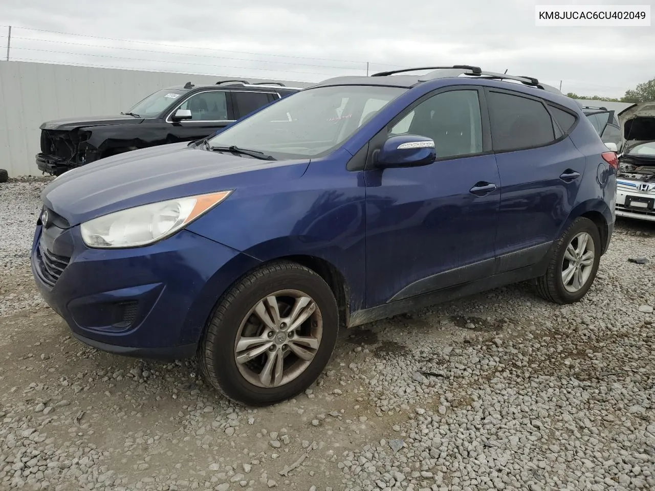 2012 Hyundai Tucson Gls VIN: KM8JUCAC6CU402049 Lot: 72261984