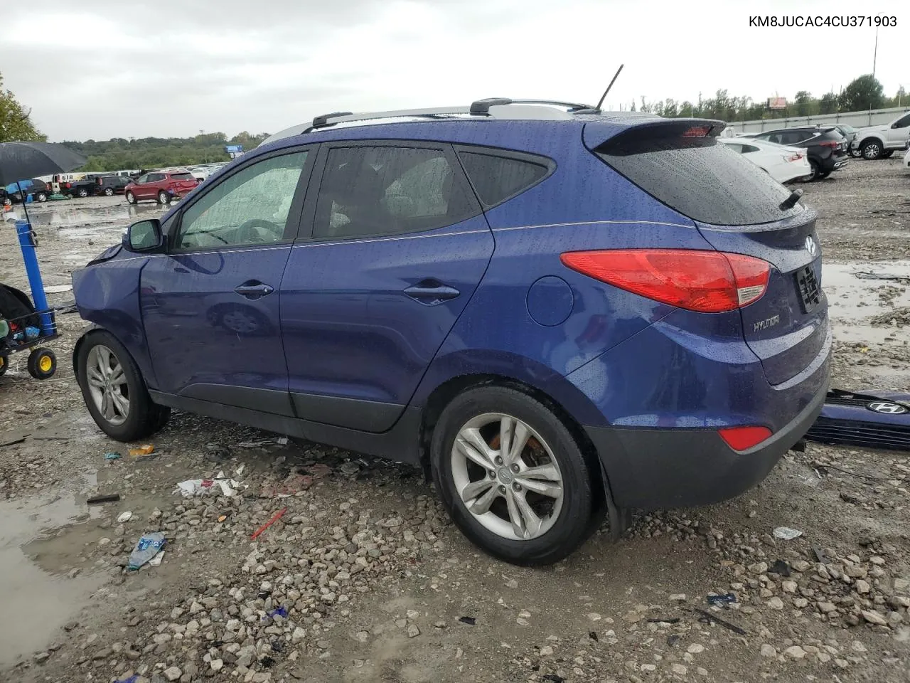 2012 Hyundai Tucson Gls VIN: KM8JUCAC4CU371903 Lot: 72267934