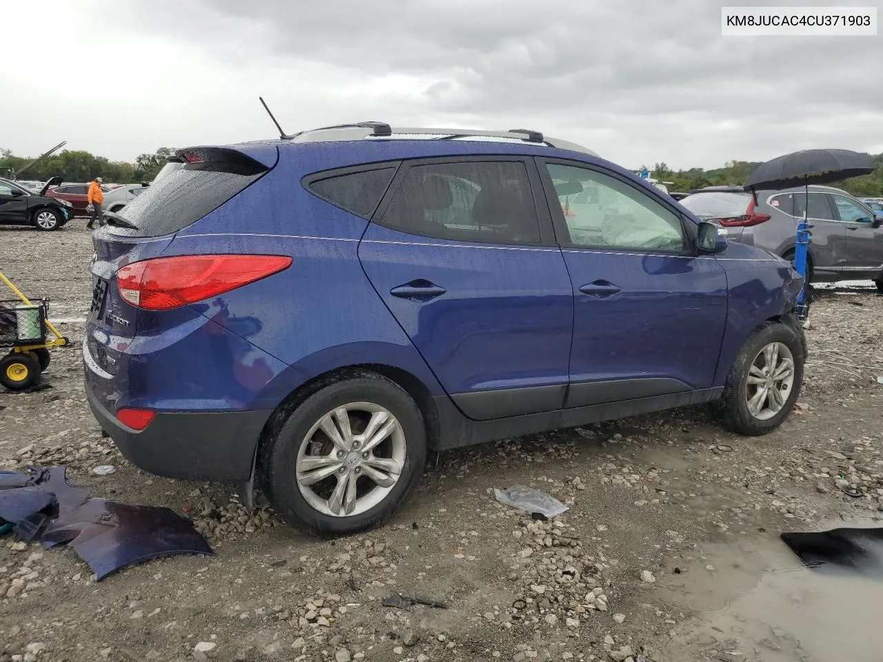 2012 Hyundai Tucson Gls VIN: KM8JUCAC4CU371903 Lot: 72267934