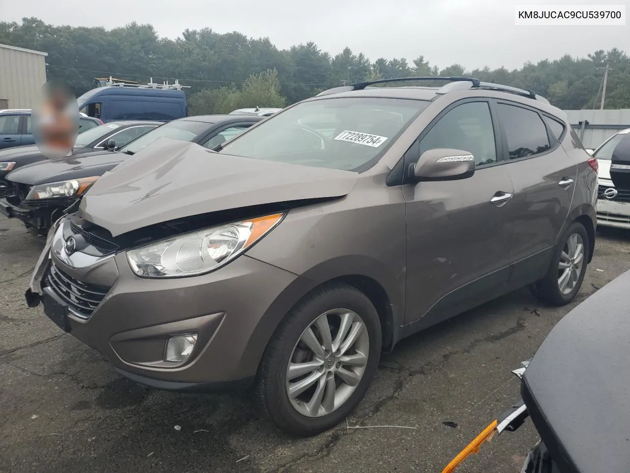 2012 Hyundai Tucson Gls VIN: KM8JUCAC9CU539700 Lot: 72289754