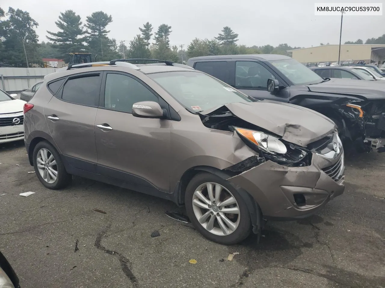 2012 Hyundai Tucson Gls VIN: KM8JUCAC9CU539700 Lot: 72289754