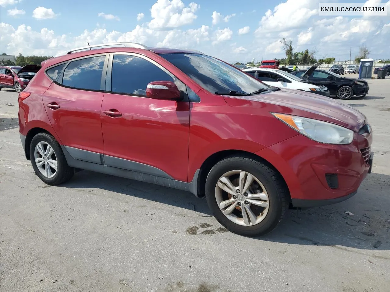 2012 Hyundai Tucson Gls VIN: KM8JUCAC6CU373104 Lot: 73630544