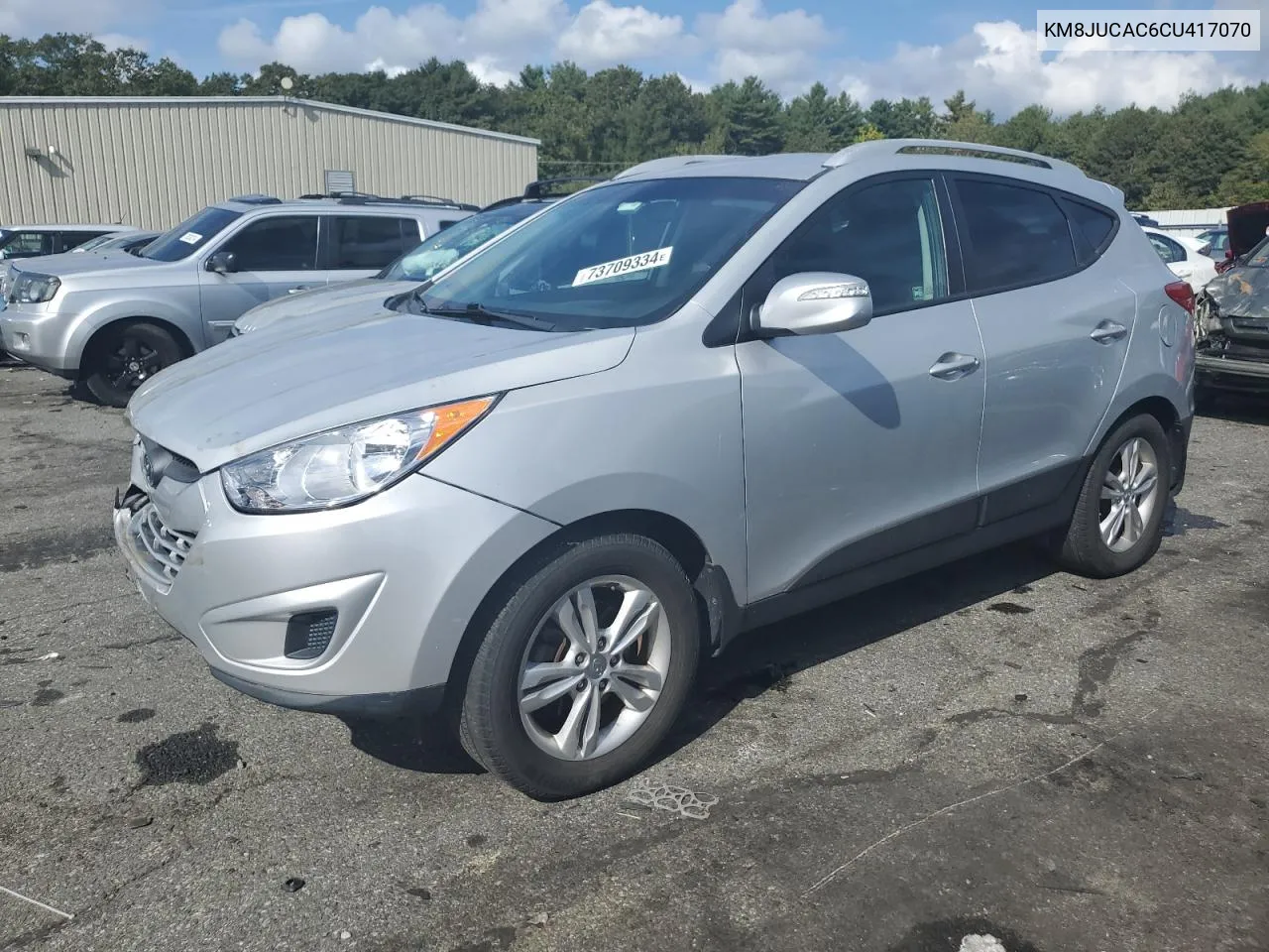 2012 Hyundai Tucson Gls VIN: KM8JUCAC6CU417070 Lot: 73709334