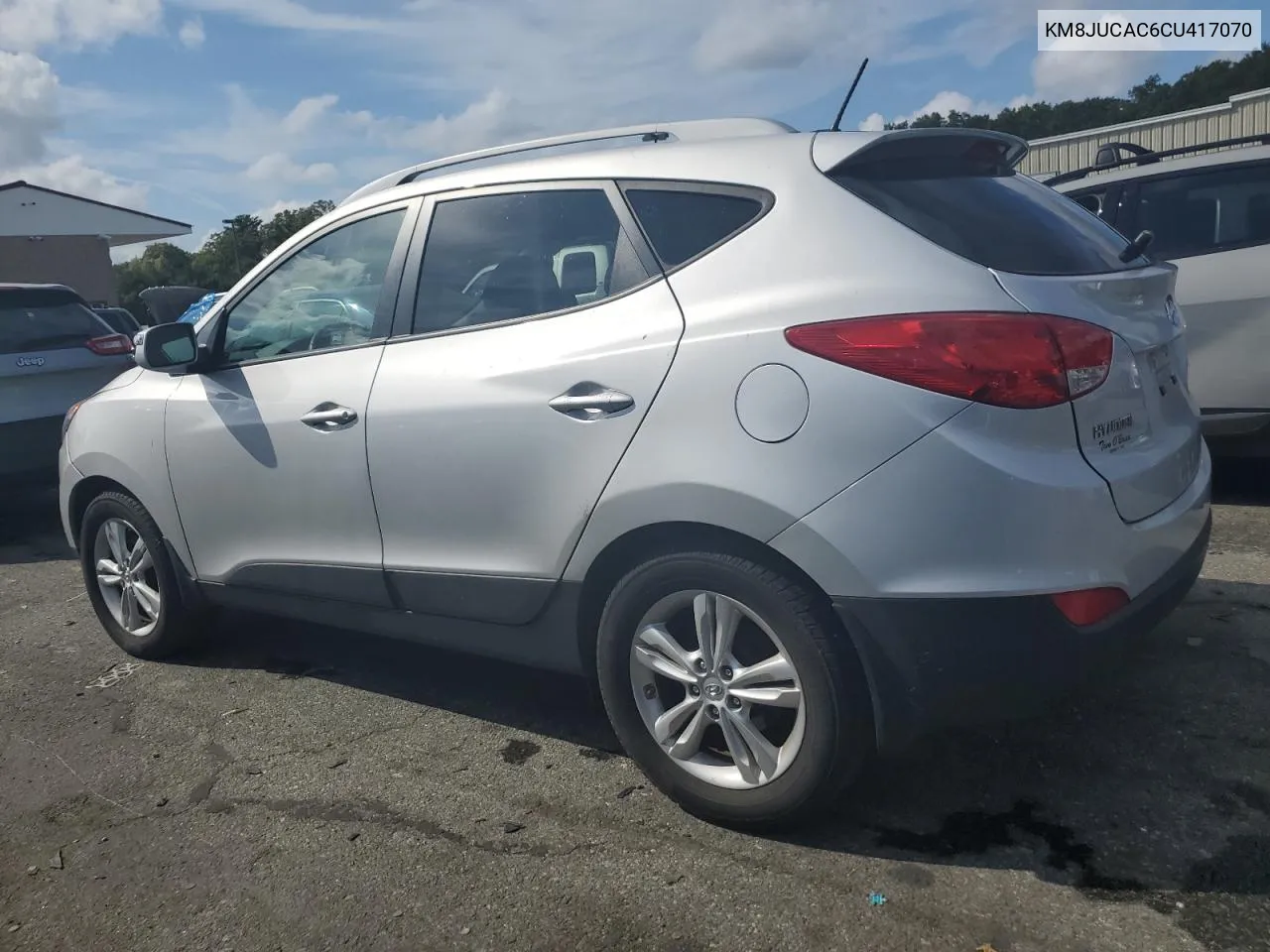 2012 Hyundai Tucson Gls VIN: KM8JUCAC6CU417070 Lot: 73709334