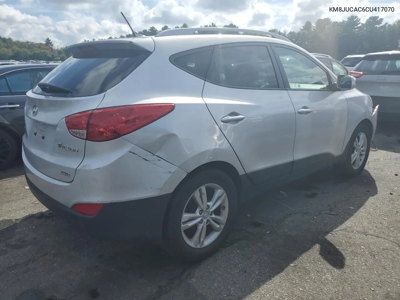 2012 Hyundai Tucson Gls VIN: KM8JUCAC6CU417070 Lot: 73709334