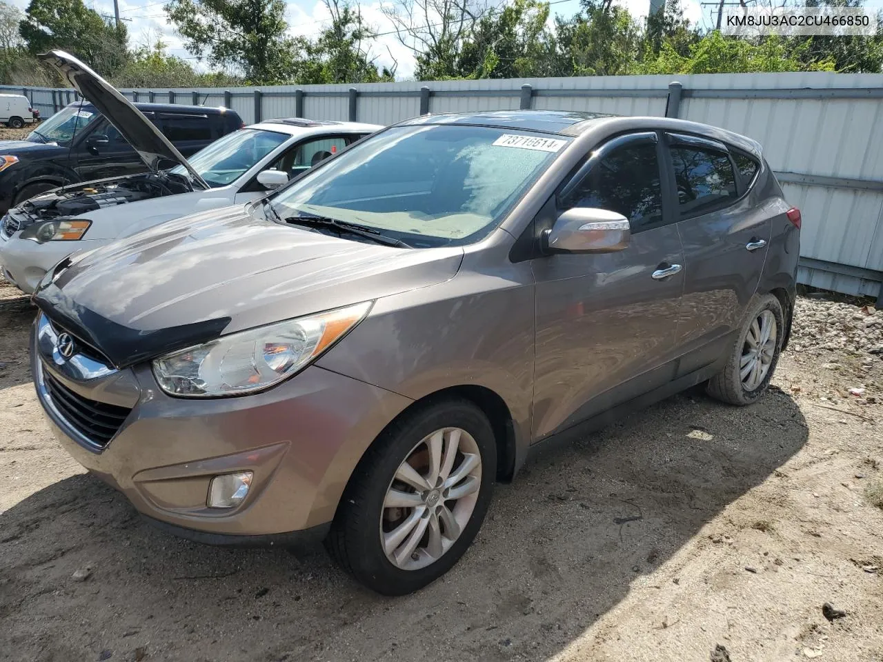 2012 Hyundai Tucson Gls VIN: KM8JU3AC2CU466850 Lot: 73716614