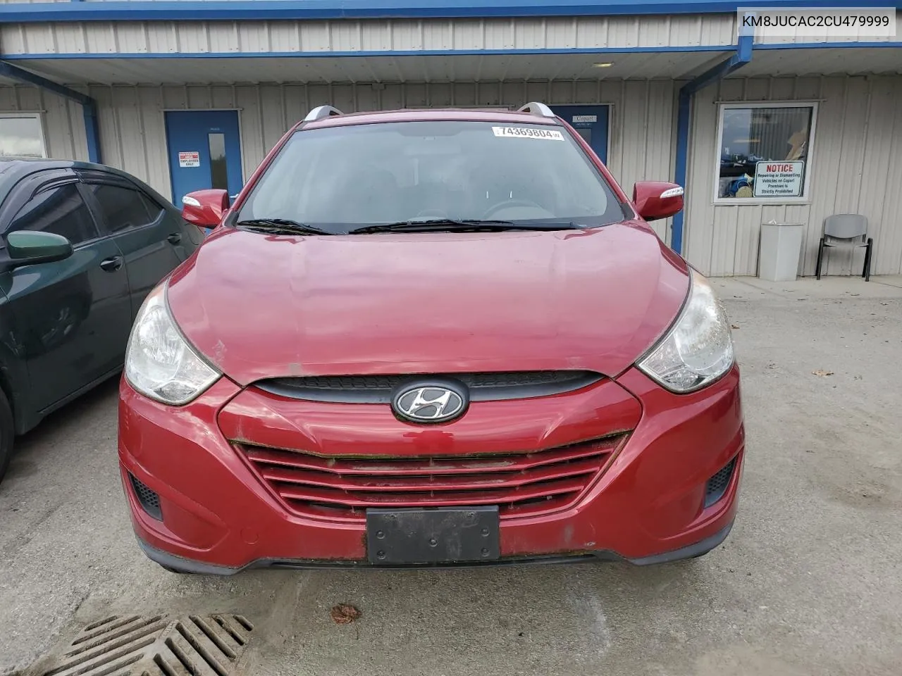 2012 Hyundai Tucson Gls VIN: KM8JUCAC2CU479999 Lot: 74369804