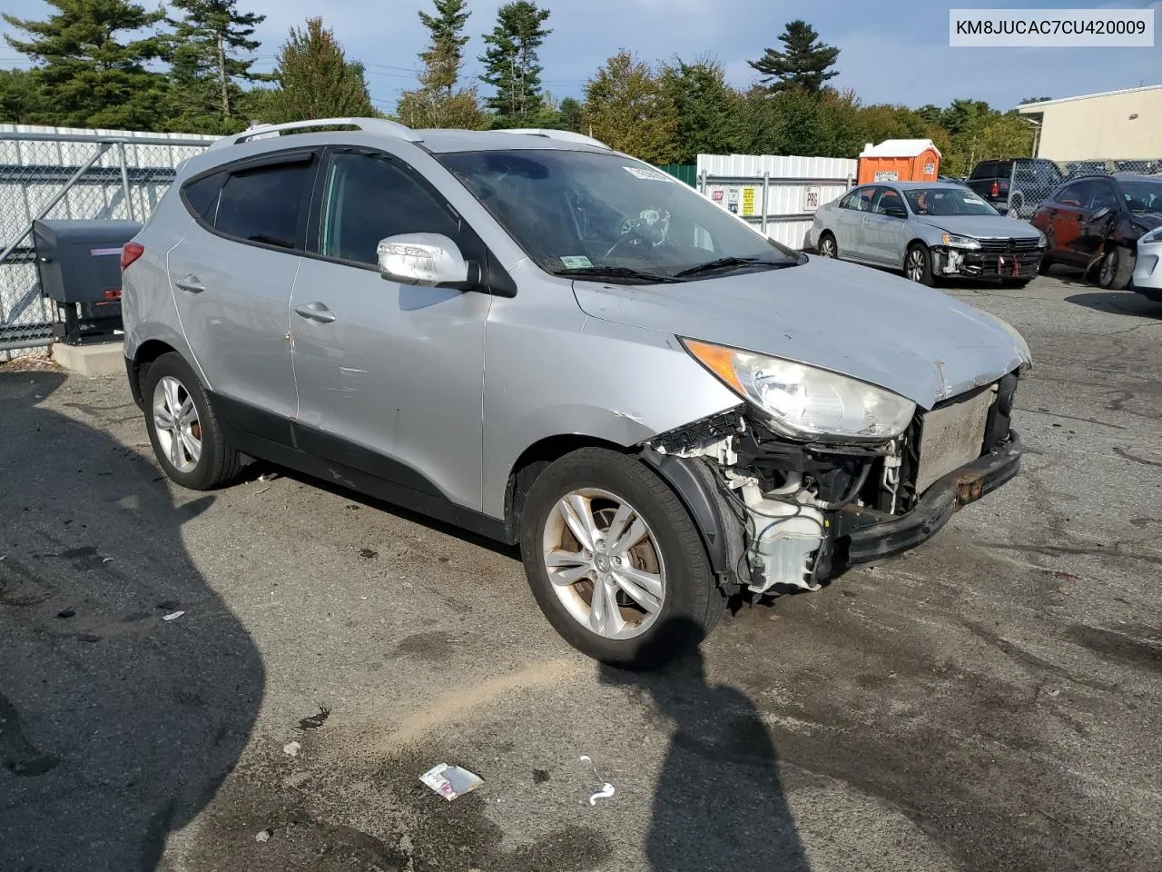 2012 Hyundai Tucson Gls VIN: KM8JUCAC7CU420009 Lot: 74556284