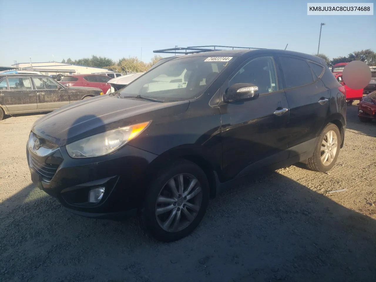 2012 Hyundai Tucson Gls VIN: KM8JU3AC8CU374688 Lot: 74822744