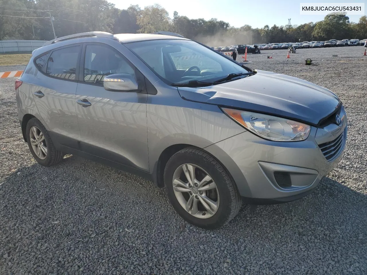 2012 Hyundai Tucson Gls VIN: KM8JUCAC6CU543431 Lot: 75729444