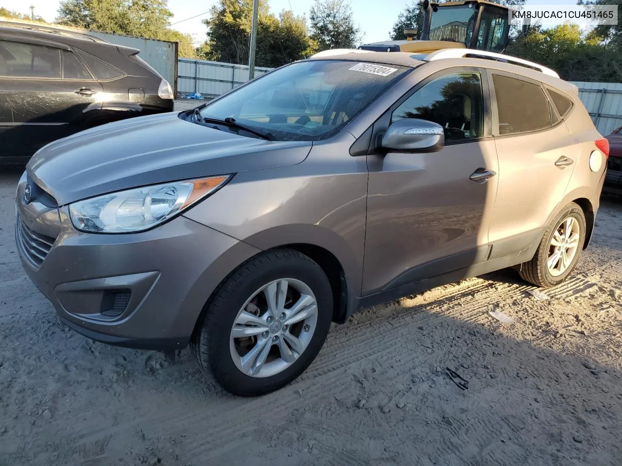 2012 Hyundai Tucson Gls VIN: KM8JUCAC1CU451465 Lot: 76015304