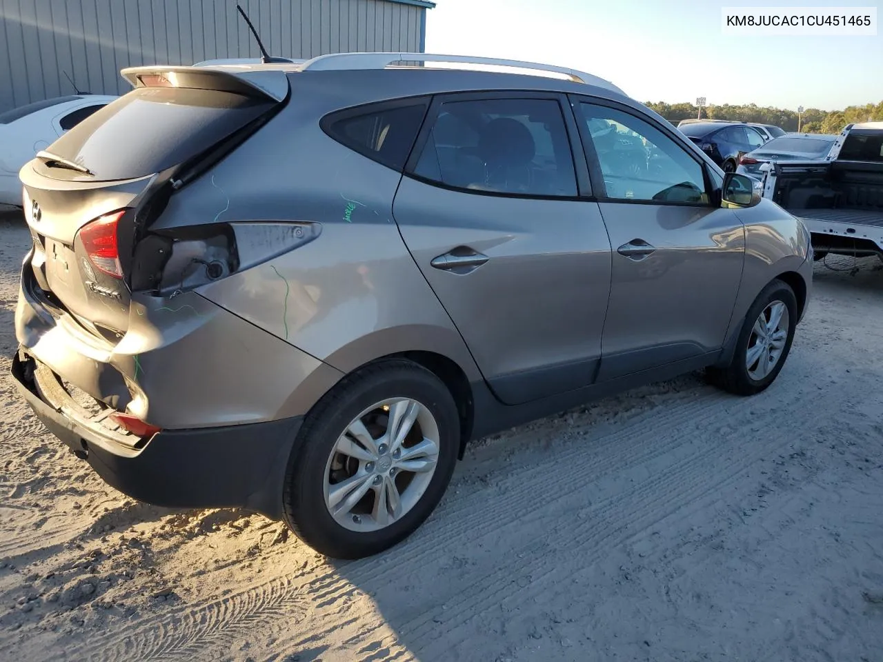 2012 Hyundai Tucson Gls VIN: KM8JUCAC1CU451465 Lot: 76015304