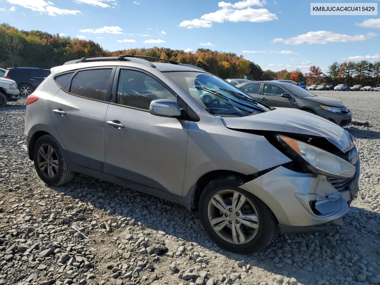 2012 Hyundai Tucson Gls VIN: KM8JUCAC4CU415429 Lot: 76285934