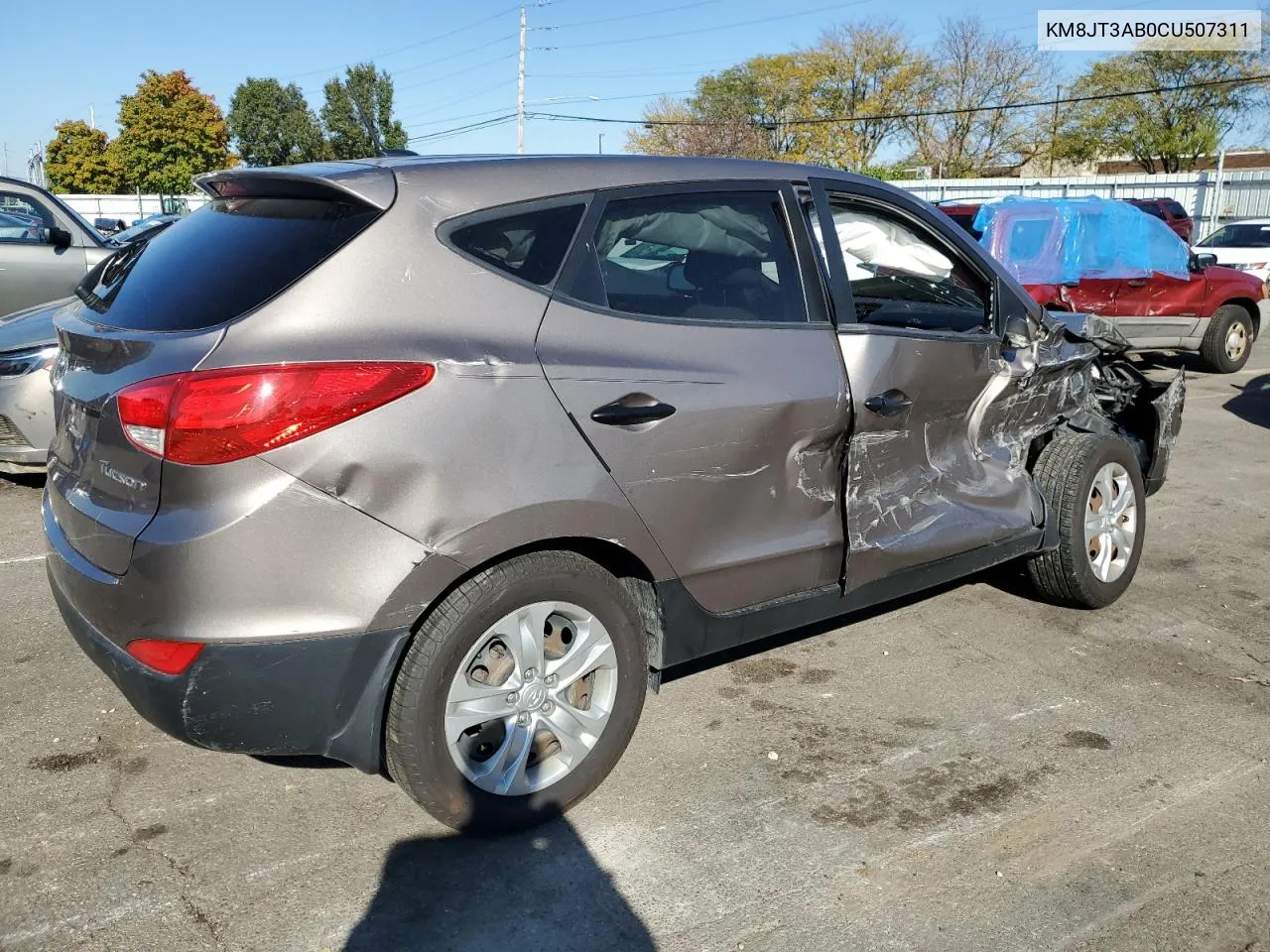 2012 Hyundai Tucson Gl VIN: KM8JT3AB0CU507311 Lot: 76649834