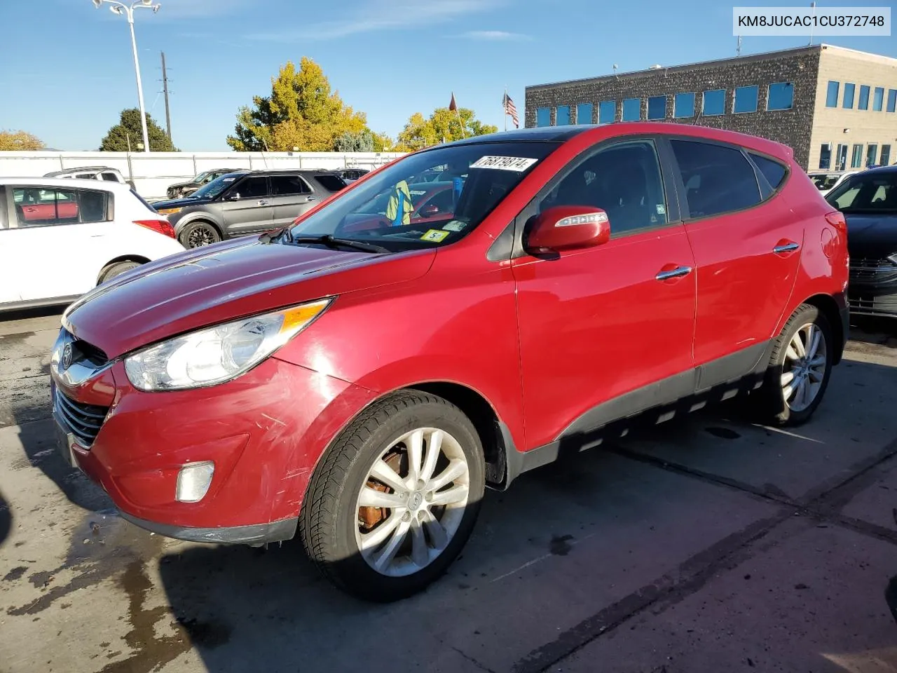 2012 Hyundai Tucson Gls VIN: KM8JUCAC1CU372748 Lot: 76879874