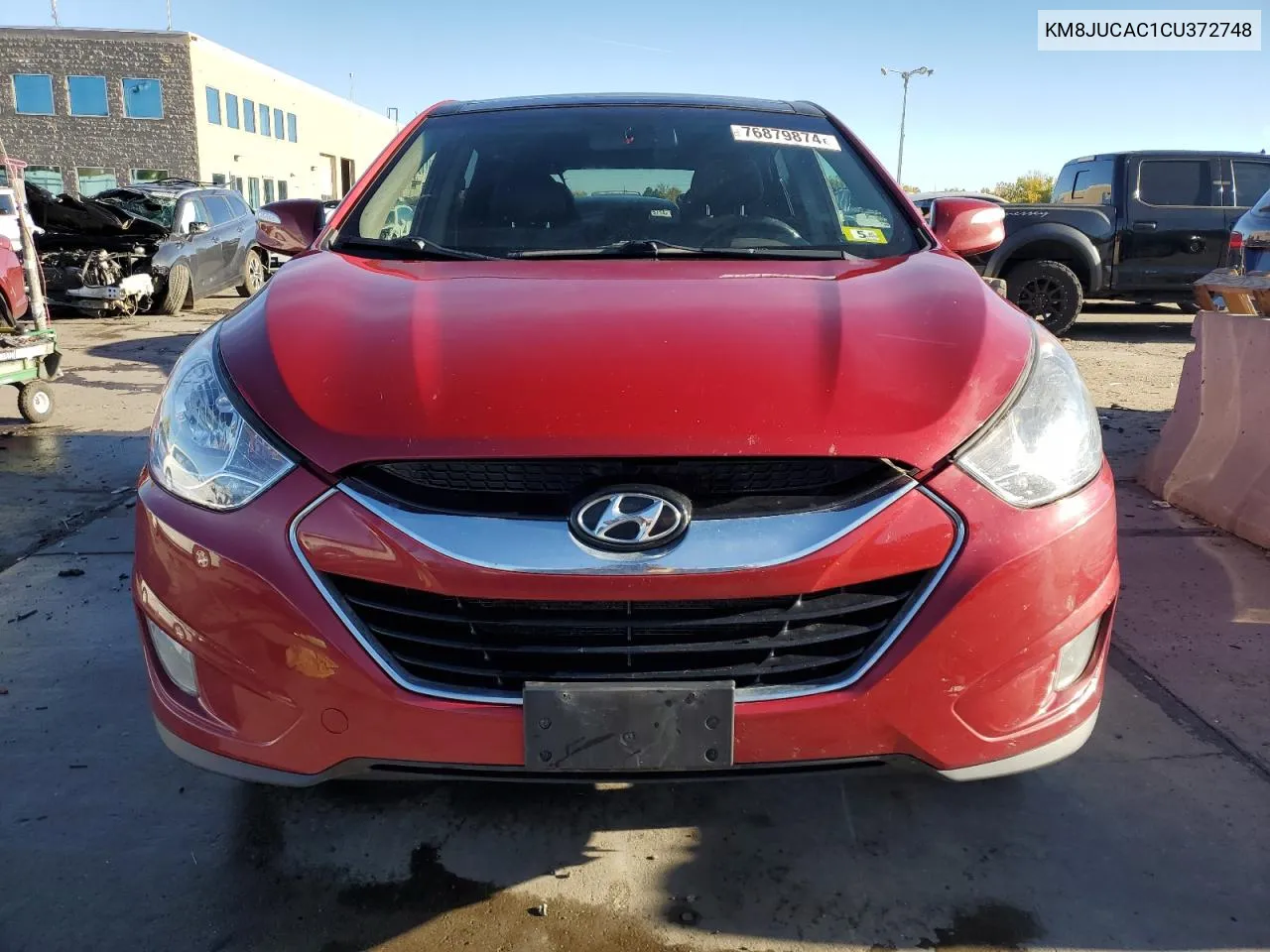 2012 Hyundai Tucson Gls VIN: KM8JUCAC1CU372748 Lot: 76879874