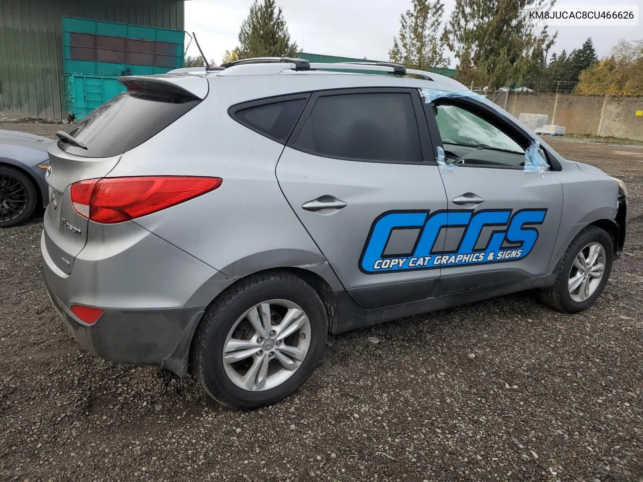 2012 Hyundai Tucson Gls VIN: KM8JUCAC8CU466626 Lot: 77002624