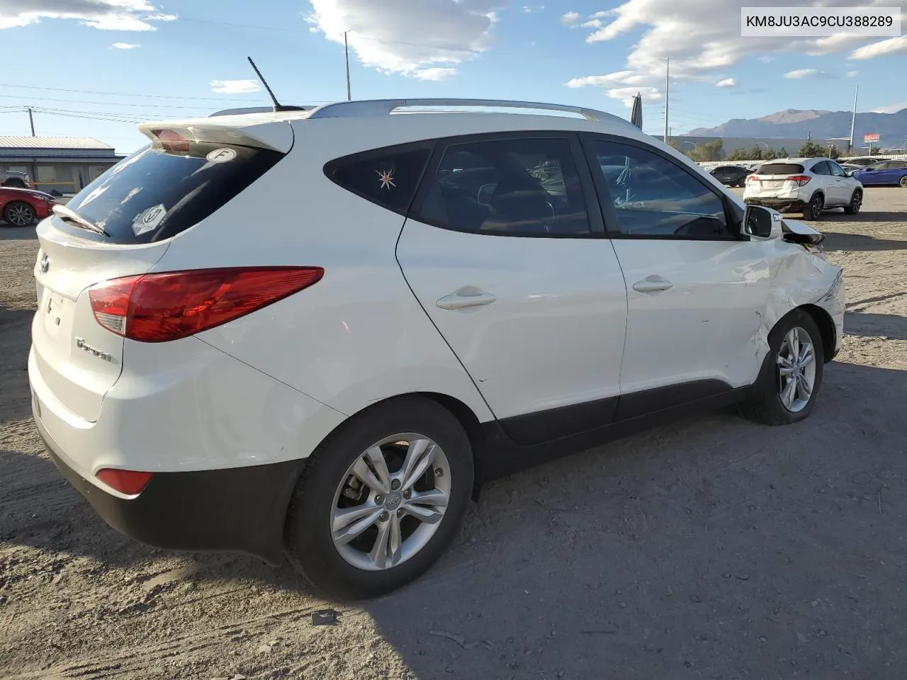 2012 Hyundai Tucson Gls VIN: KM8JU3AC9CU388289 Lot: 77150264