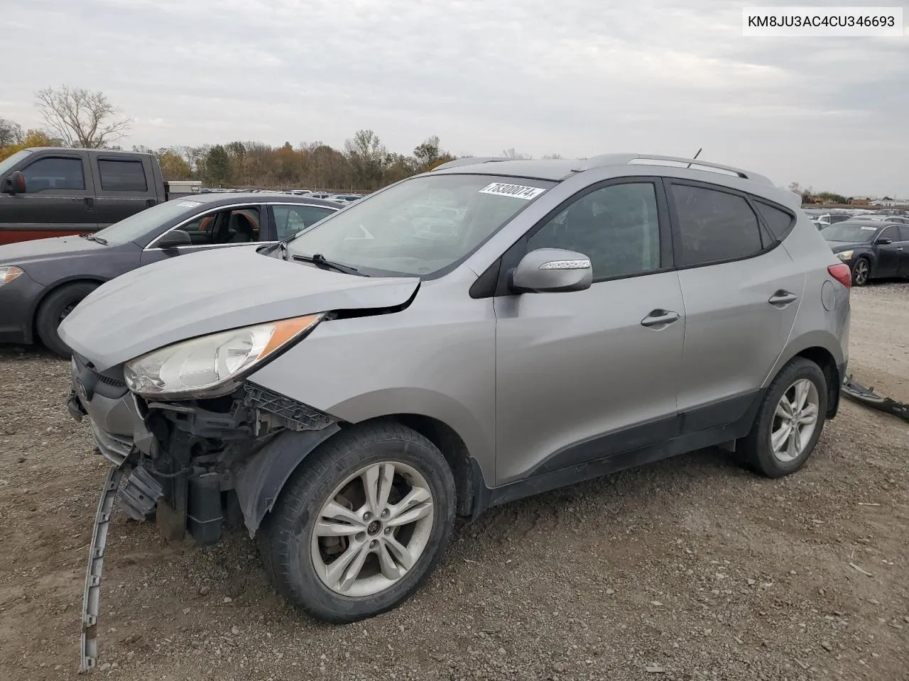 2012 Hyundai Tucson Gls VIN: KM8JU3AC4CU346693 Lot: 78300074