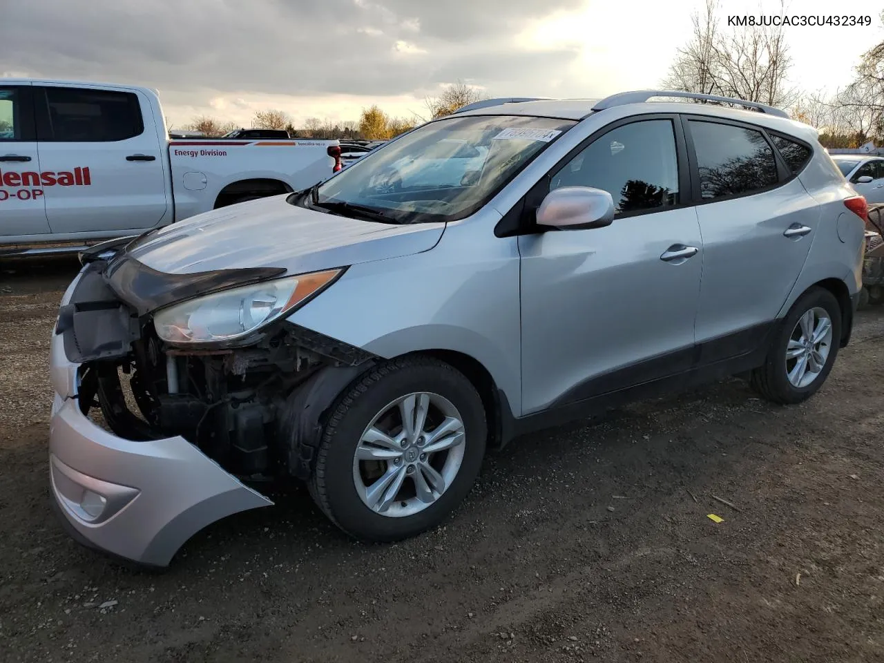 2012 Hyundai Tucson Gls VIN: KM8JUCAC3CU432349 Lot: 78995784