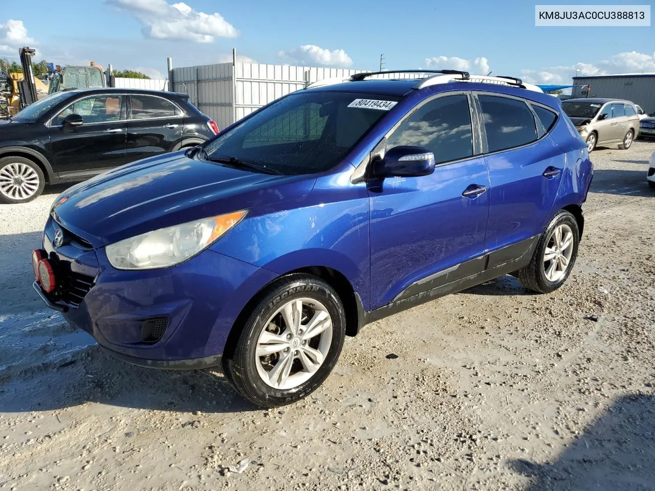 2012 Hyundai Tucson Gls VIN: KM8JU3AC0CU388813 Lot: 80419434