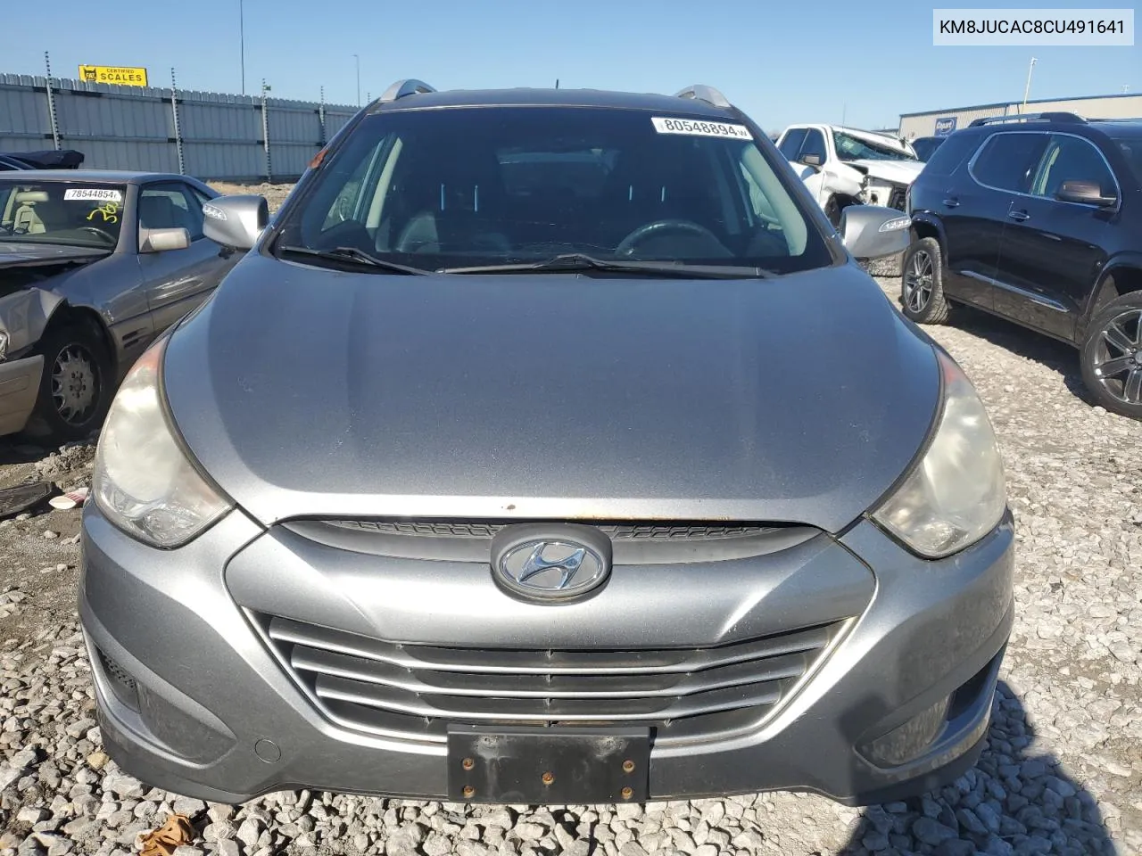 2012 Hyundai Tucson Gls VIN: KM8JUCAC8CU491641 Lot: 80548894