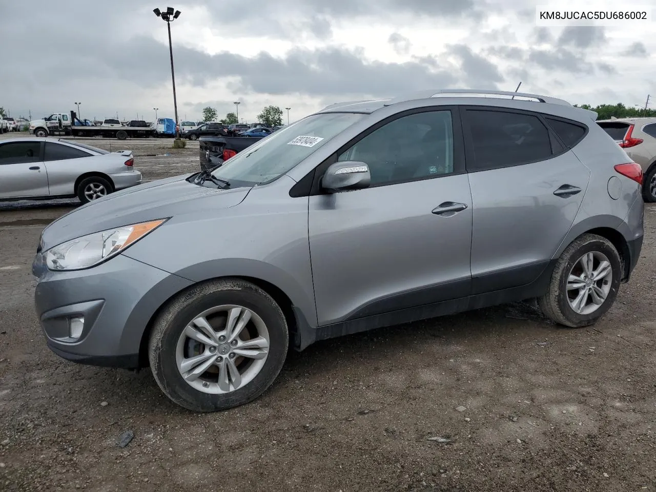 2013 Hyundai Tucson Gls VIN: KM8JUCAC5DU686002 Lot: 53978404