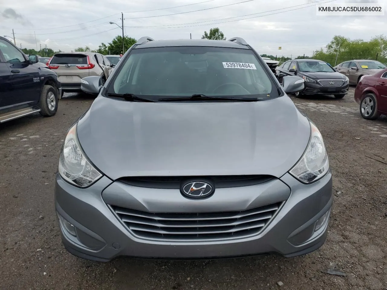 2013 Hyundai Tucson Gls VIN: KM8JUCAC5DU686002 Lot: 53978404