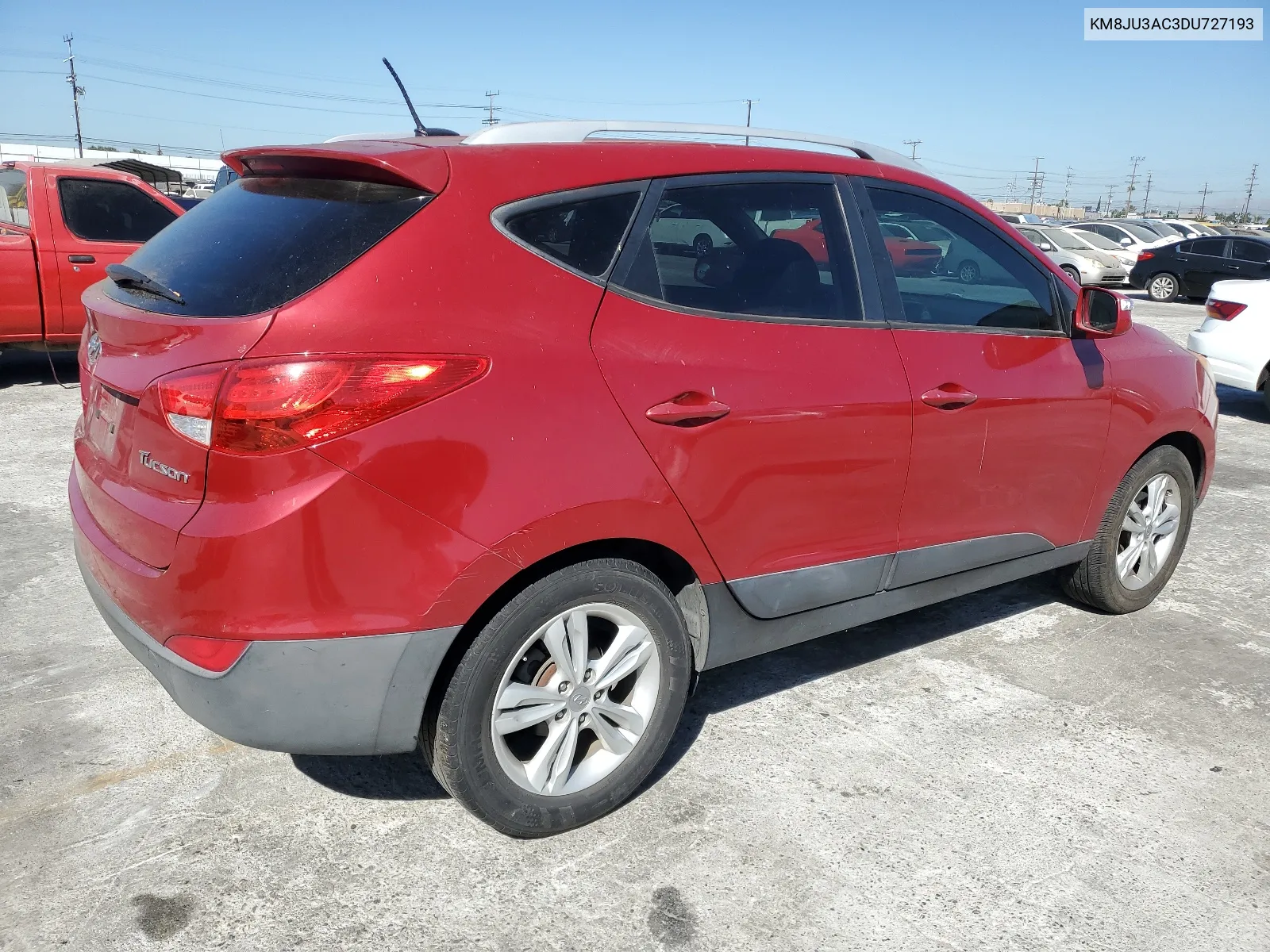 2013 Hyundai Tucson Gls VIN: KM8JU3AC3DU727193 Lot: 67418624