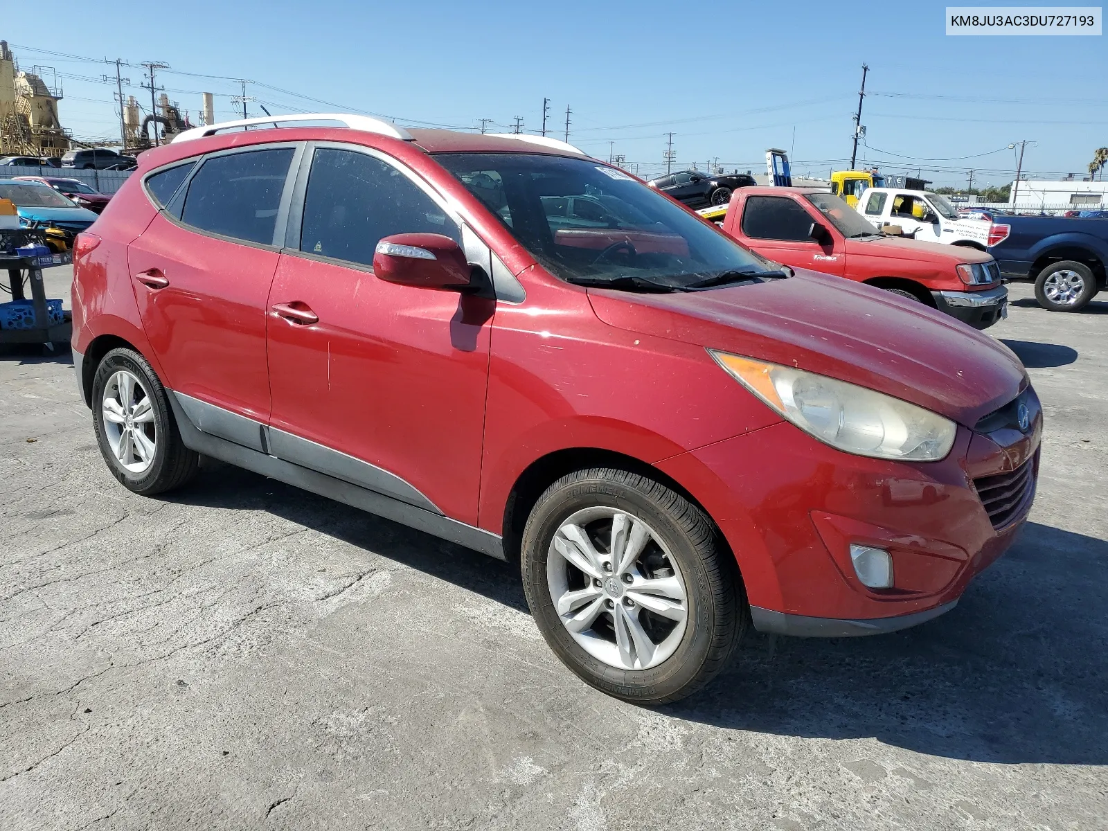 2013 Hyundai Tucson Gls VIN: KM8JU3AC3DU727193 Lot: 67418624