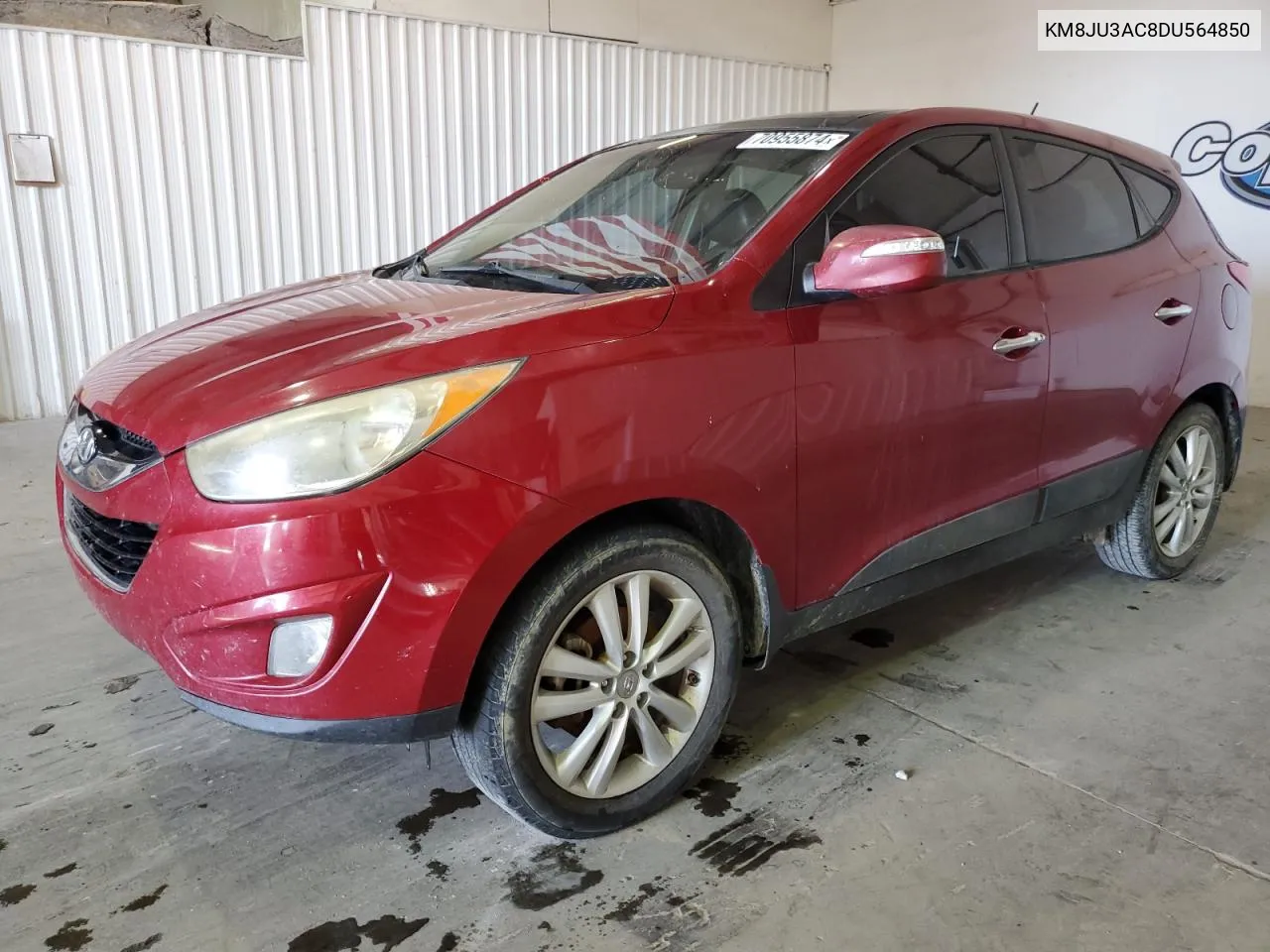 2013 Hyundai Tucson Gls VIN: KM8JU3AC8DU564850 Lot: 70955874