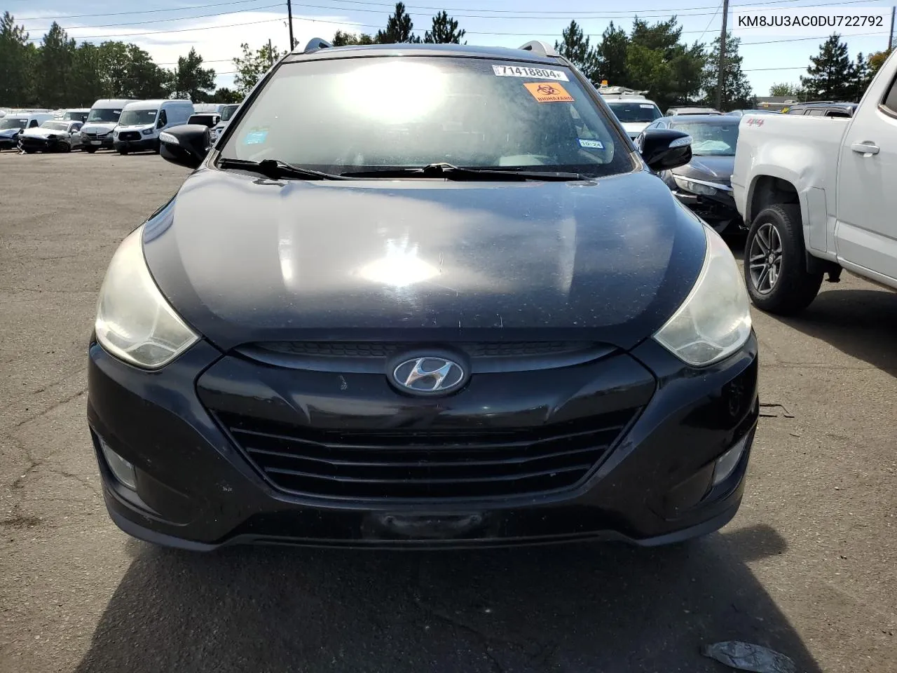 2013 Hyundai Tucson Gls VIN: KM8JU3AC0DU722792 Lot: 71418804