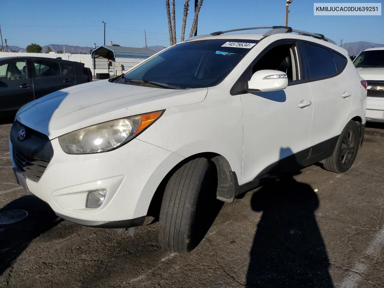 2013 Hyundai Tucson Gls VIN: KM8JUCAC0DU639251 Lot: 74575634