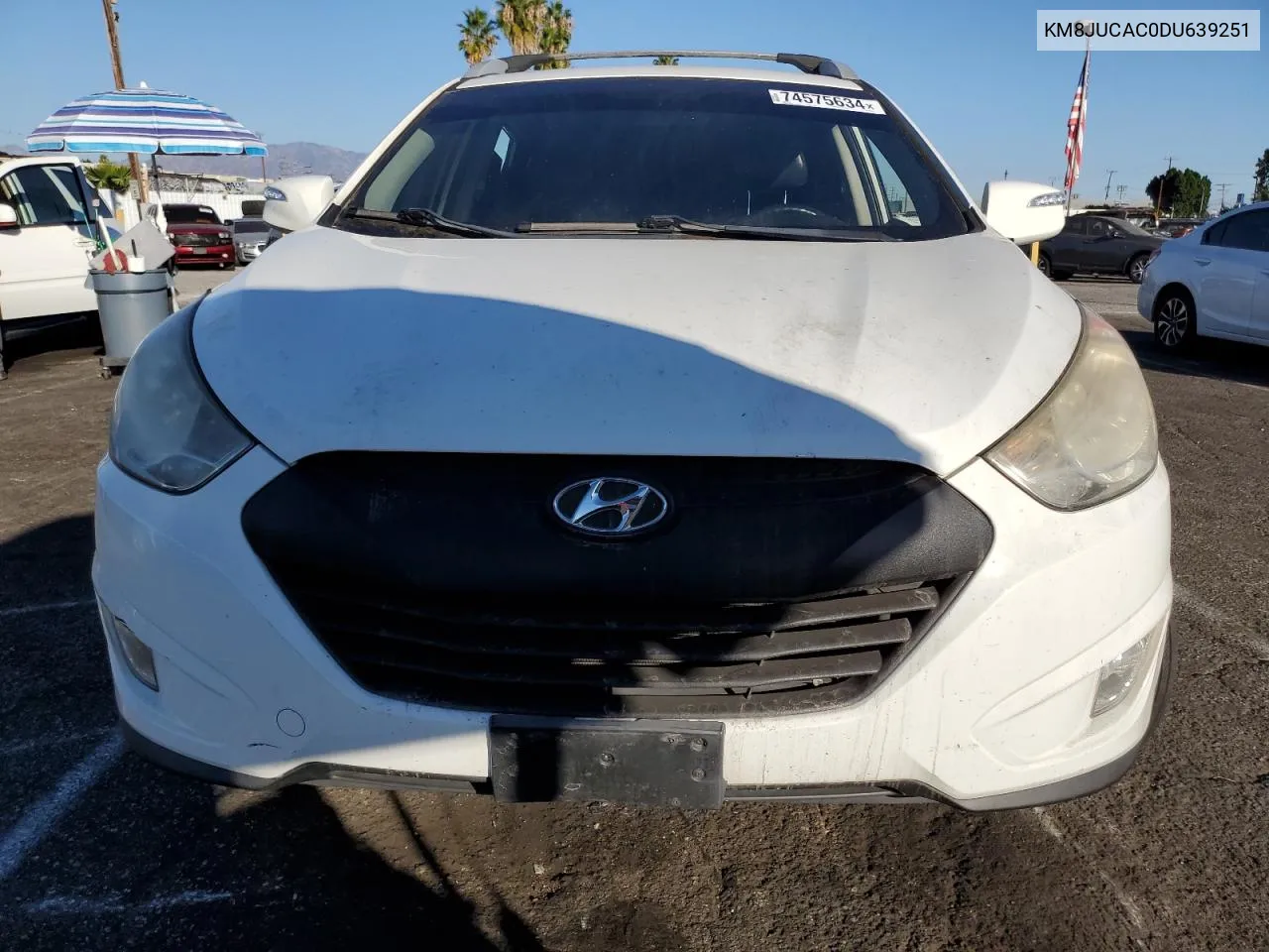 2013 Hyundai Tucson Gls VIN: KM8JUCAC0DU639251 Lot: 74575634