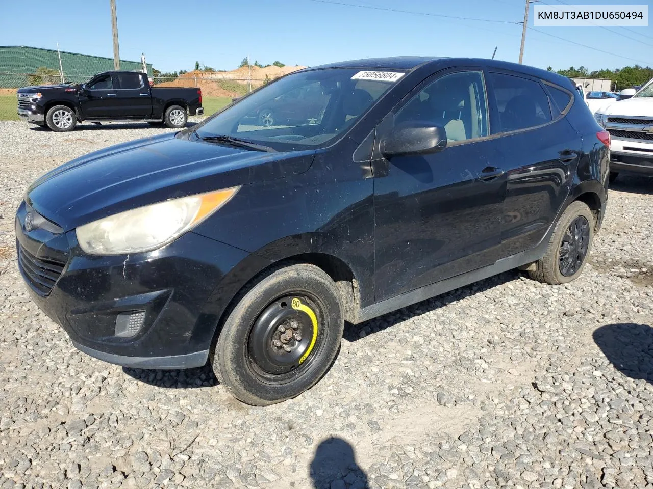 2013 Hyundai Tucson Gl VIN: KM8JT3AB1DU650494 Lot: 75056604