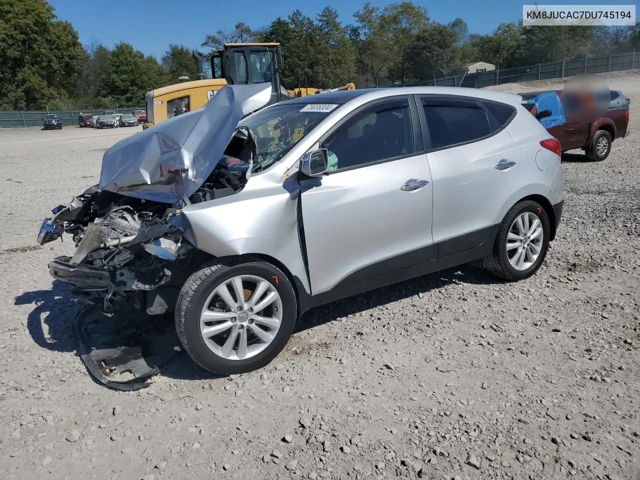 2013 Hyundai Tucson Gls VIN: KM8JUCAC7DU745194 Lot: 75836304