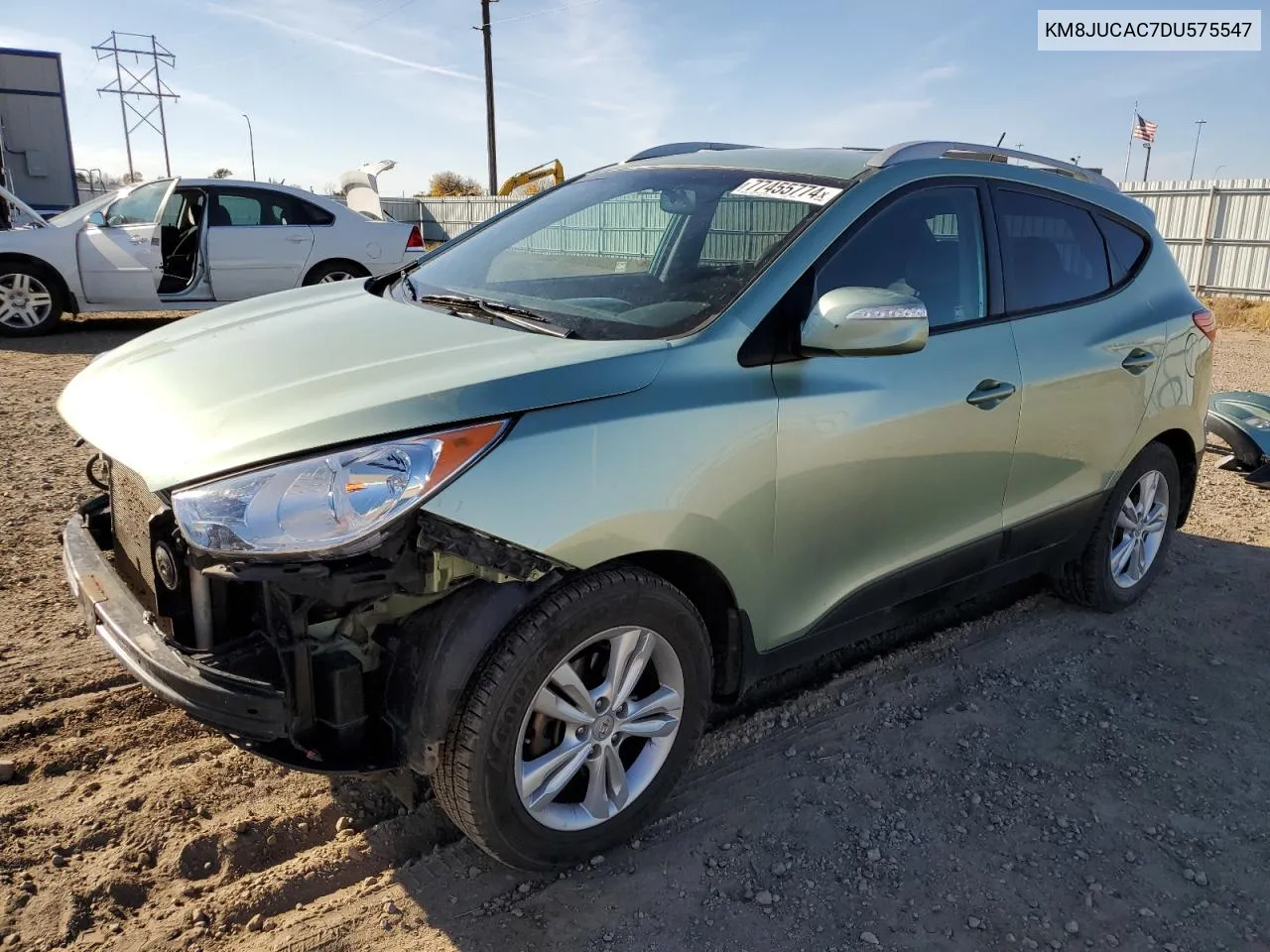 2013 Hyundai Tucson Gls VIN: KM8JUCAC7DU575547 Lot: 77455774