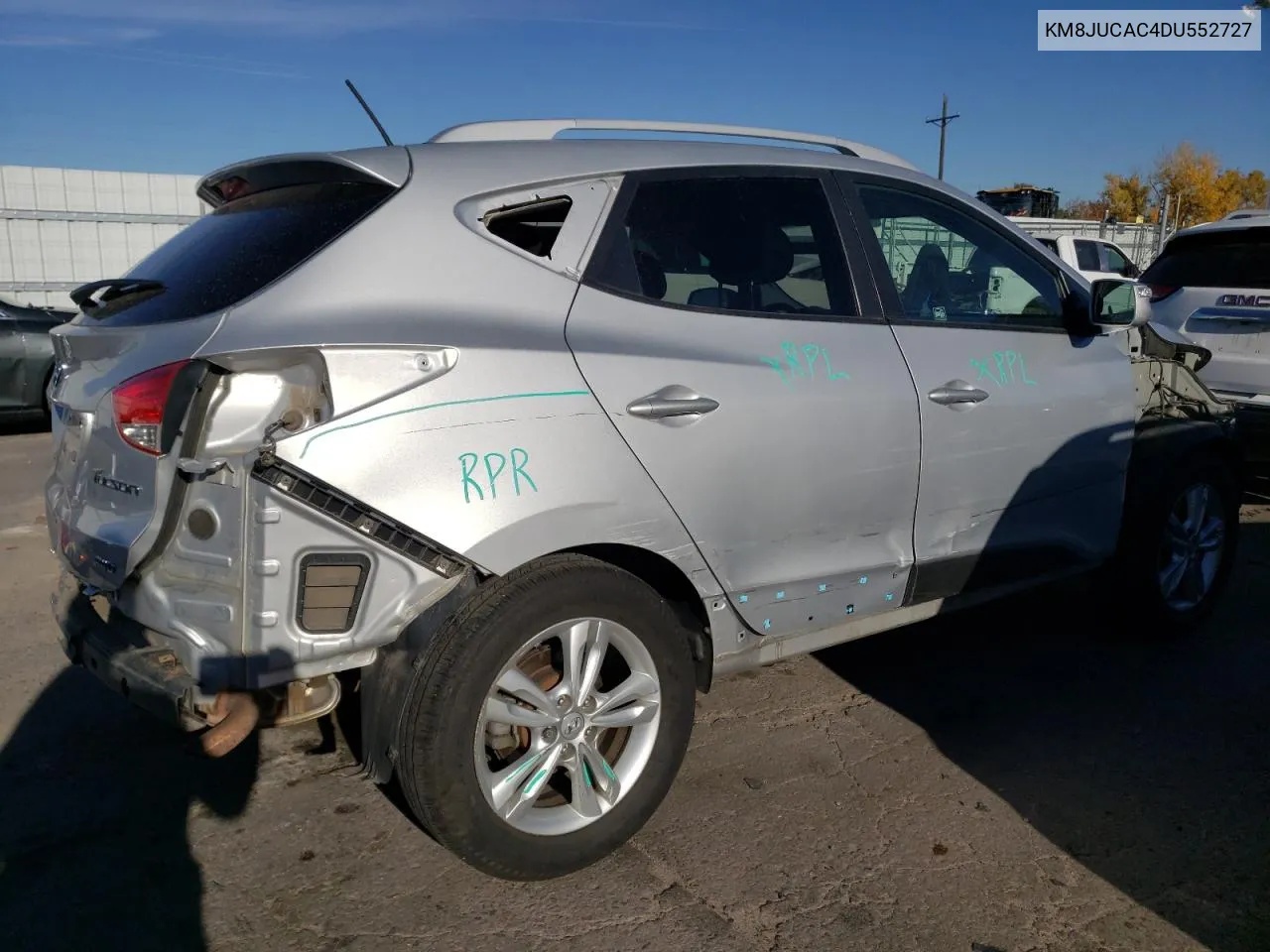 2013 Hyundai Tucson Gls VIN: KM8JUCAC4DU552727 Lot: 78736414