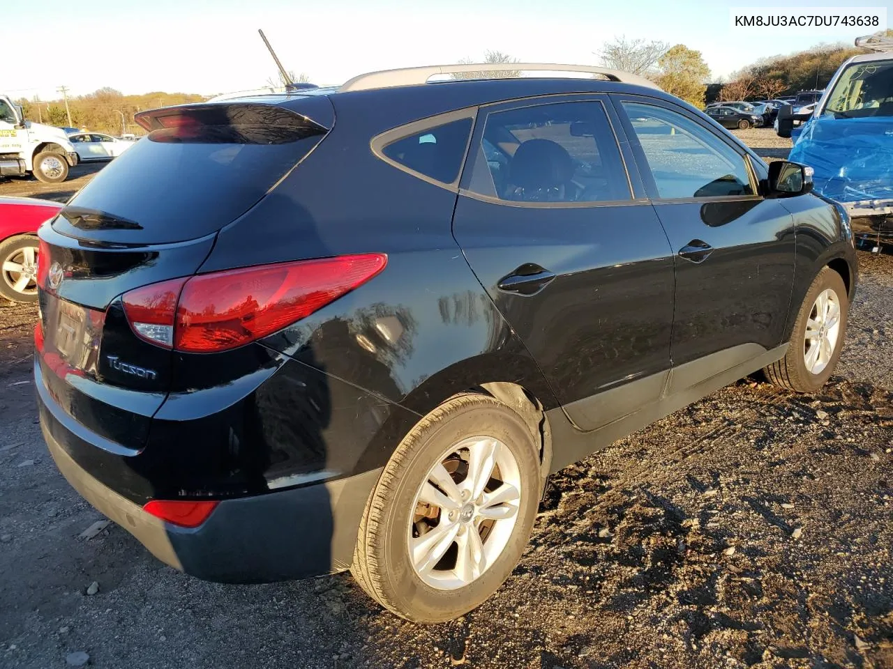 2013 Hyundai Tucson Gls VIN: KM8JU3AC7DU743638 Lot: 80091544