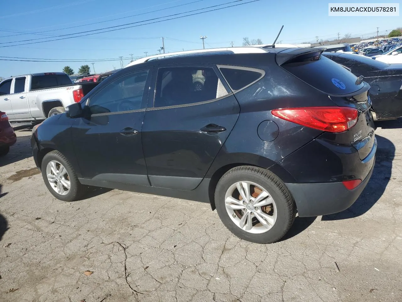 2013 Hyundai Tucson Gls VIN: KM8JUCACXDU578281 Lot: 80643764