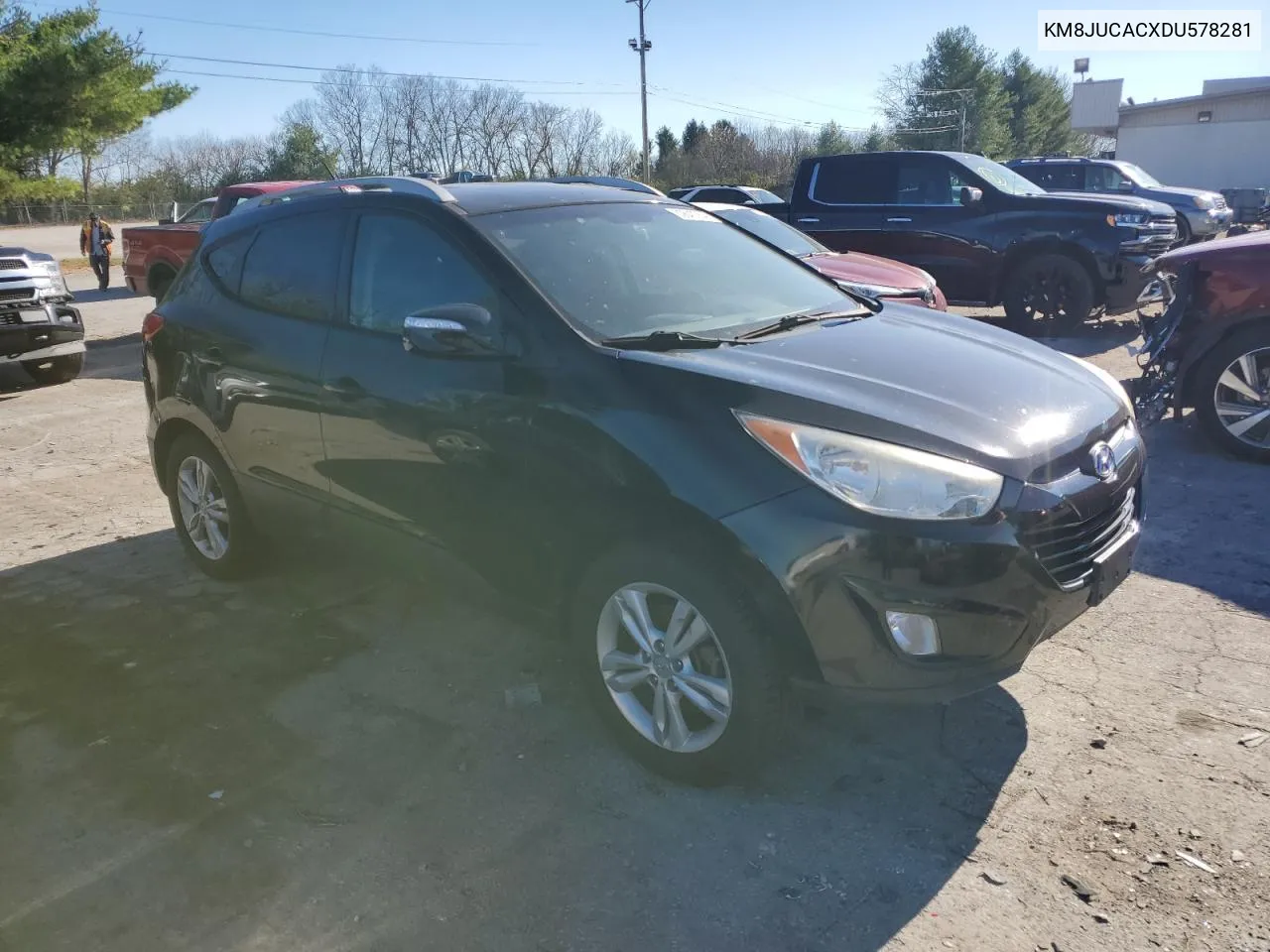 2013 Hyundai Tucson Gls VIN: KM8JUCACXDU578281 Lot: 80643764