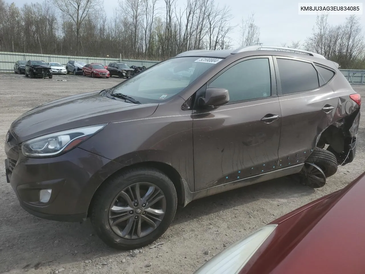 2014 Hyundai Tucson Gls VIN: KM8JU3AG3EU834085 Lot: 52590804