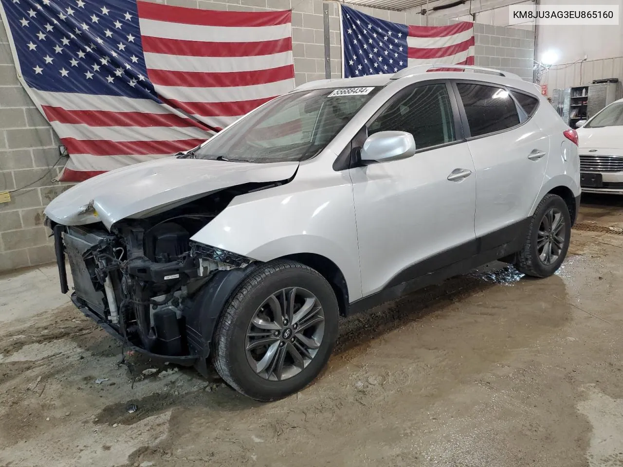 2014 Hyundai Tucson Gls VIN: KM8JU3AG3EU865160 Lot: 55688434