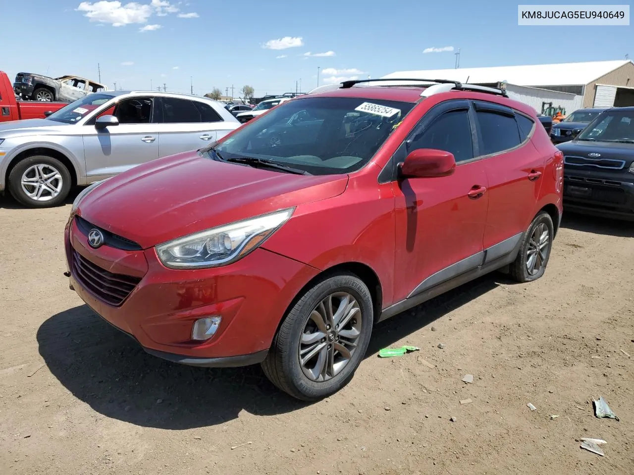 2014 Hyundai Tucson Gls VIN: KM8JUCAG5EU940649 Lot: 55865254