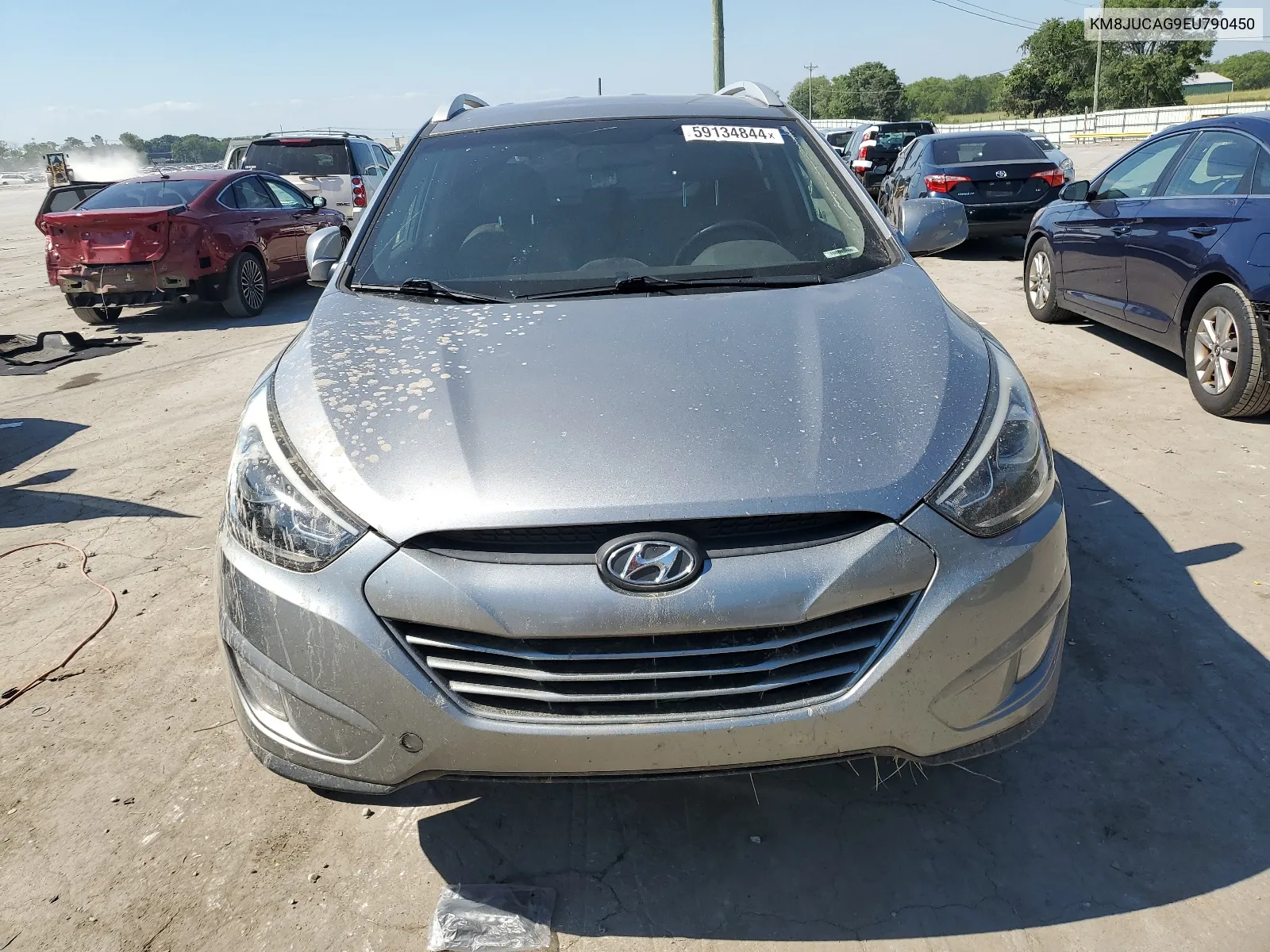 2014 Hyundai Tucson Gls VIN: KM8JUCAG9EU790450 Lot: 59134844