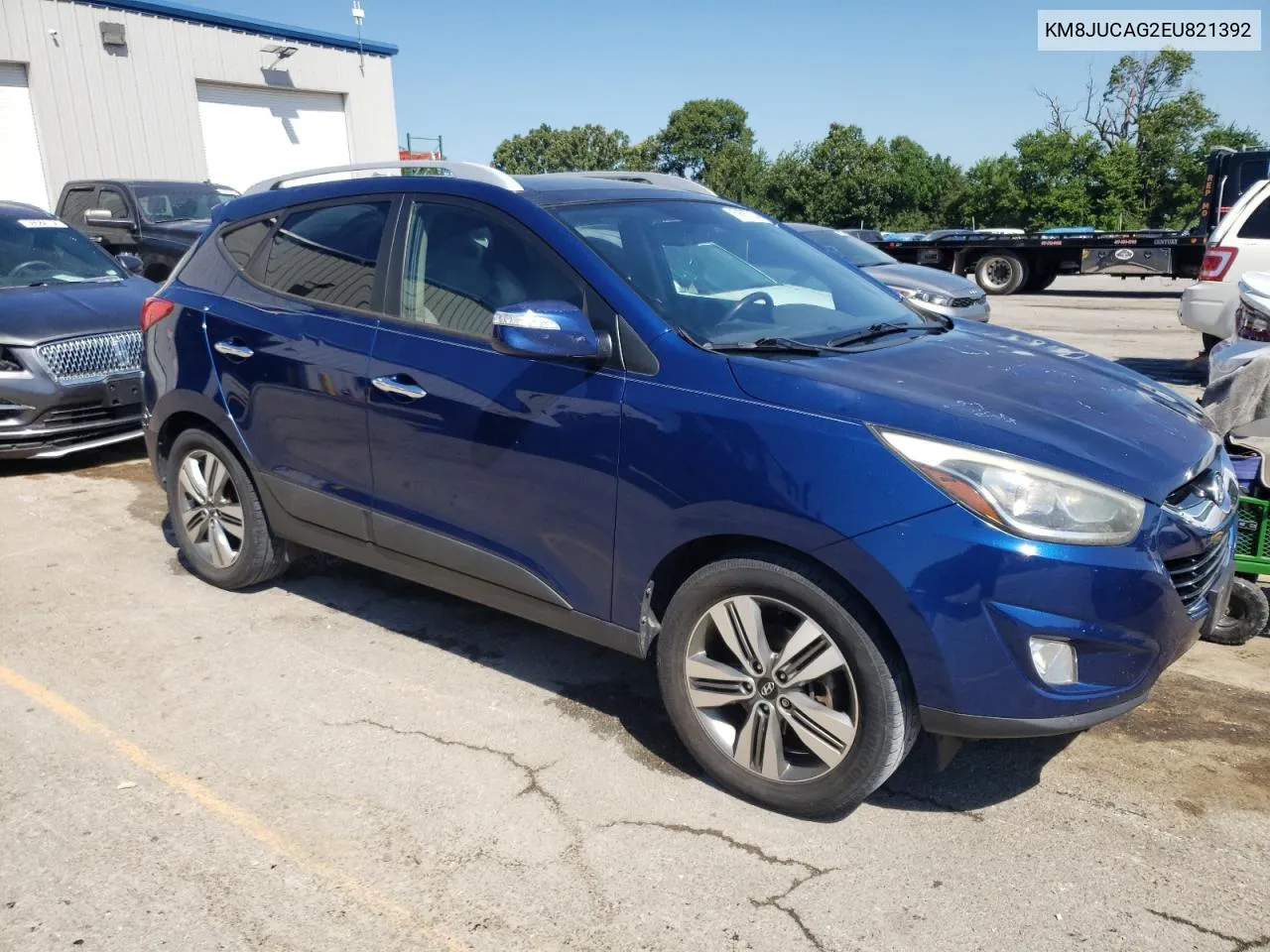 2014 Hyundai Tucson Gls VIN: KM8JUCAG2EU821392 Lot: 59567264