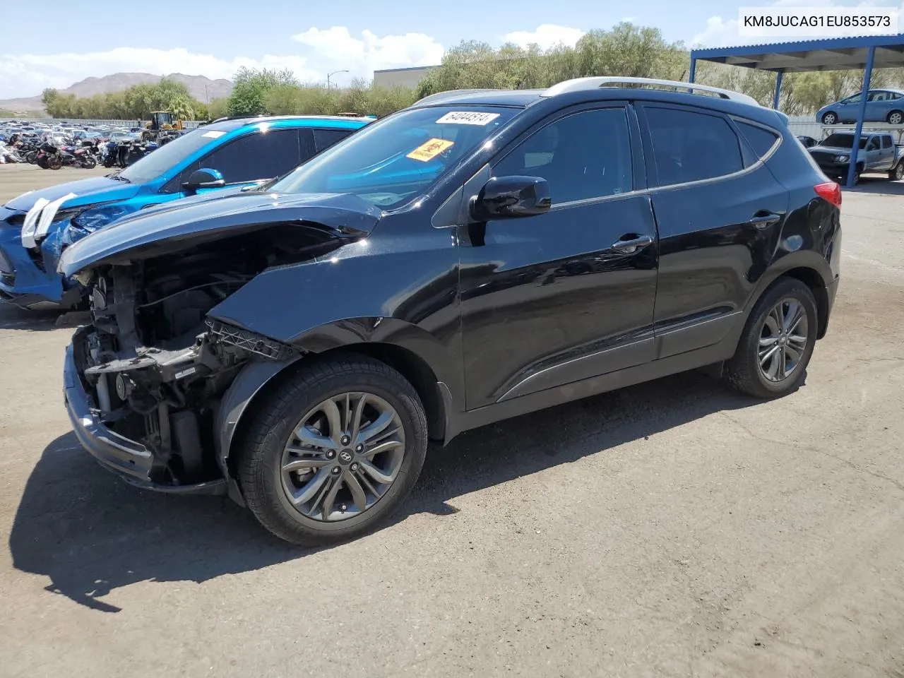 2014 Hyundai Tucson Gls VIN: KM8JUCAG1EU853573 Lot: 64044514