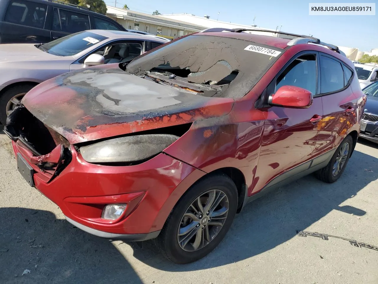 2014 Hyundai Tucson Gls VIN: KM8JU3AG0EU859171 Lot: 66807784